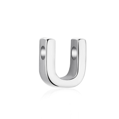 silver alphabet pendant