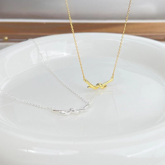 gold knot necklace
