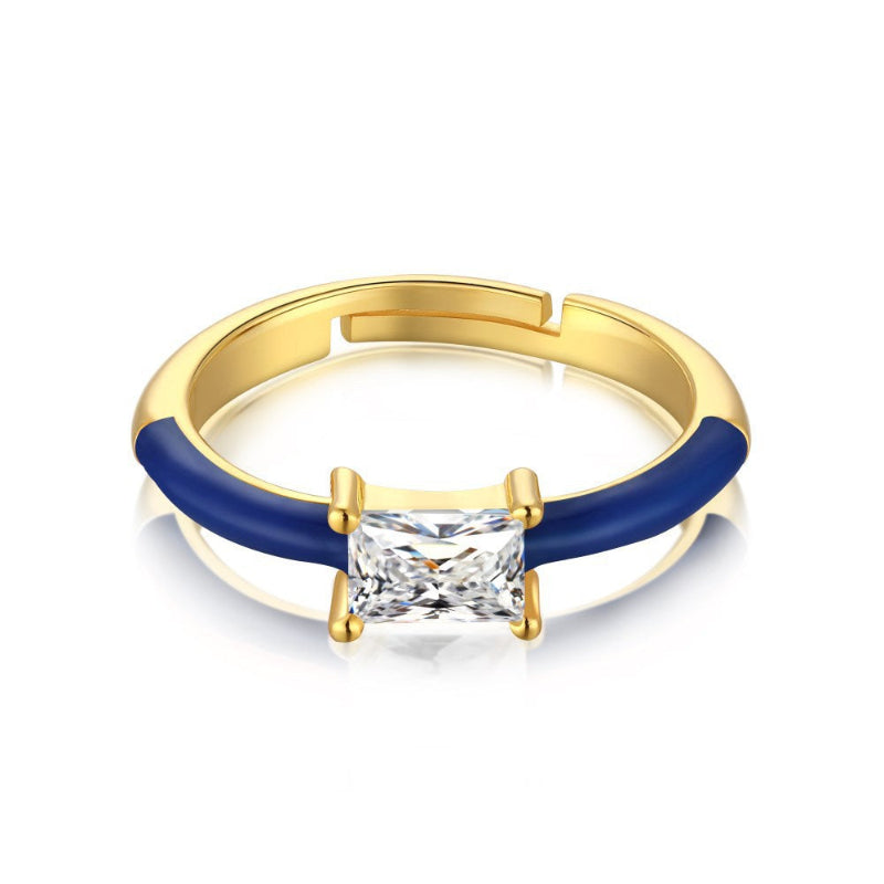 Everyday Red Enamel Band Ring


