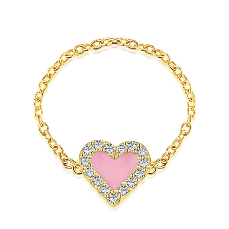 womens gold heart bracelet