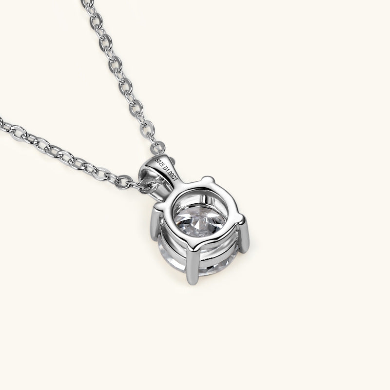 Captivating Moissanite Solitaire Design Necklace

