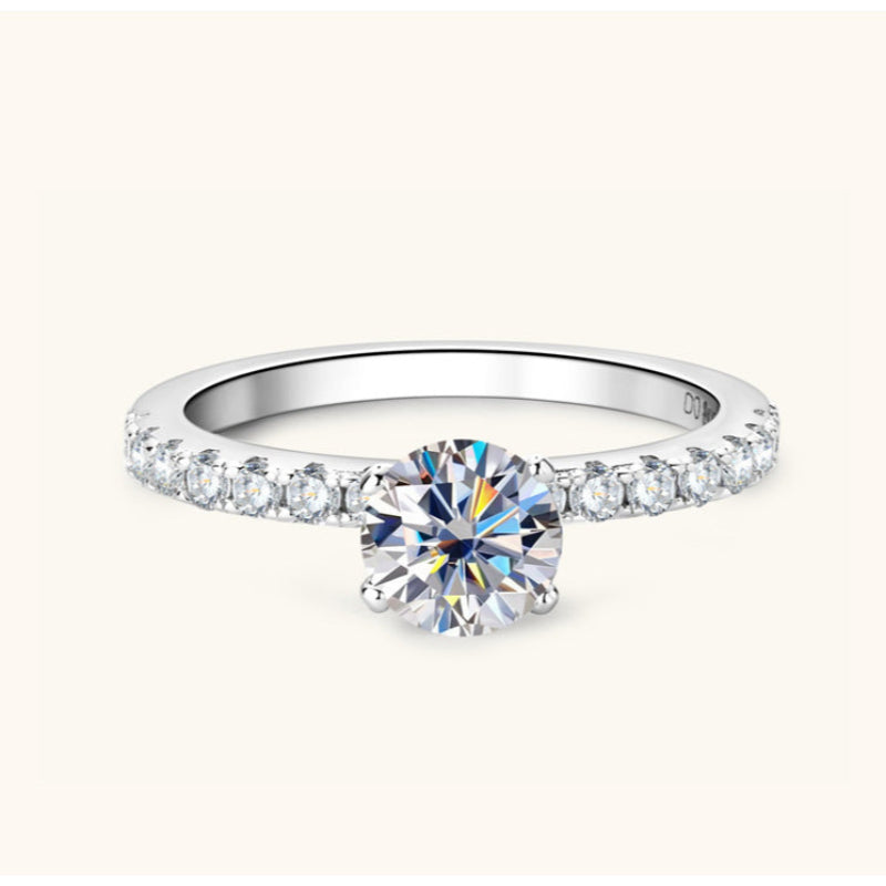 Secure Prong Setting Moissanite Ring

