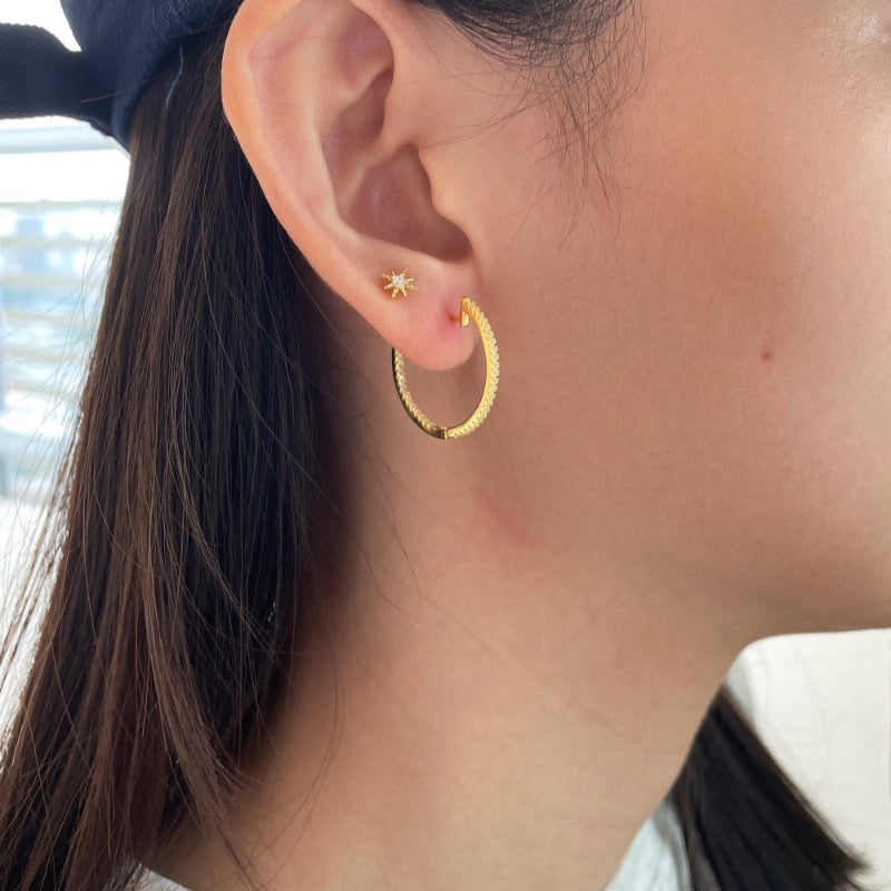 Inside-Out Diamond Hoops