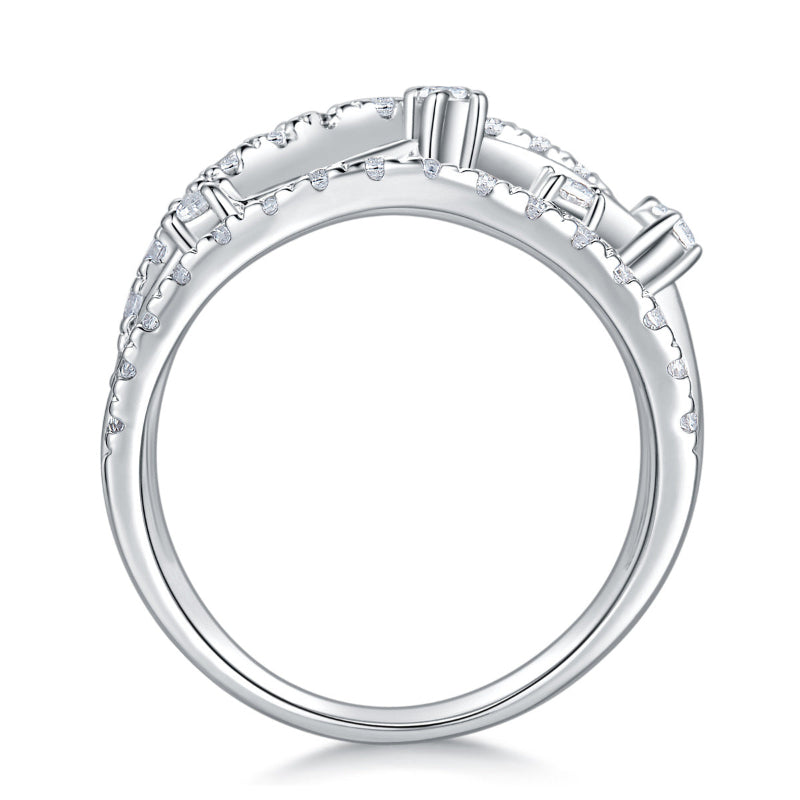 Dazzling Moissanite Bridal Statement Ring

