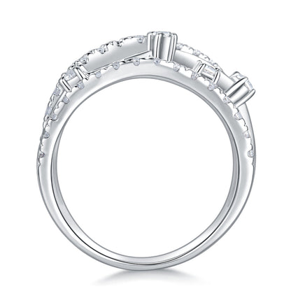 Dazzling Moissanite Bridal Statement Ring

