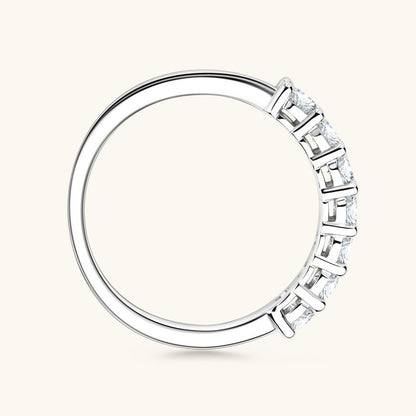 Adjustable Silver Tone Multi-Stone Ring

