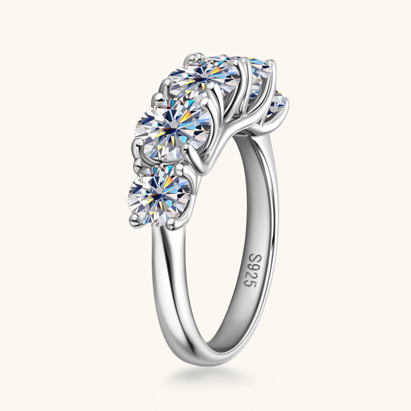 moissanite green ring