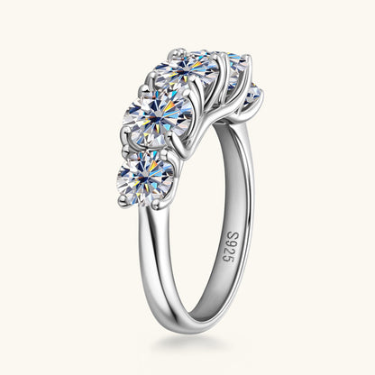 moissanite green ring