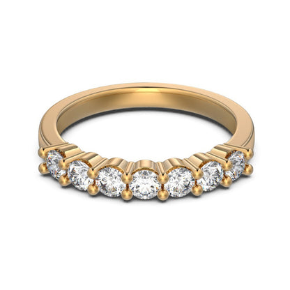 Classic Champagne Gold Zirconia Couple Set