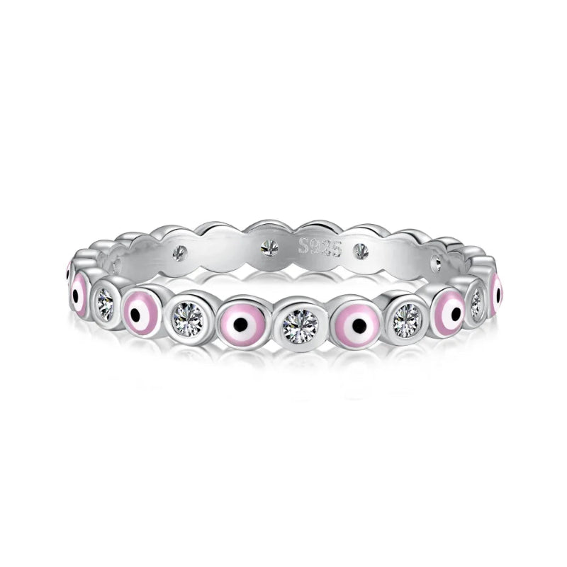 Sterling Silver Evil Eye Ring