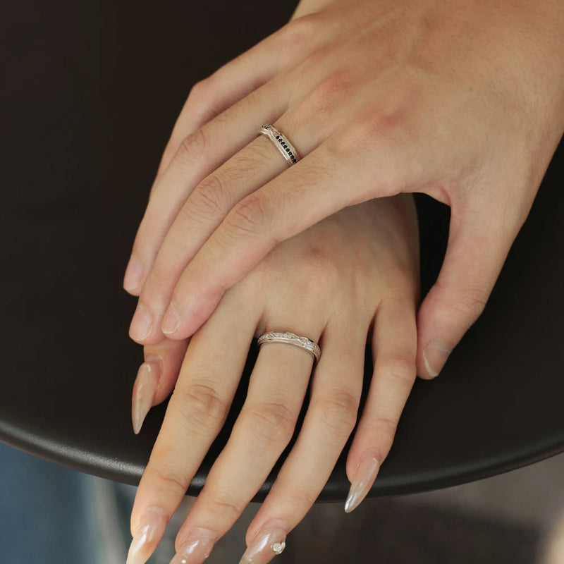 Gleaming Geometric Eternity Ring