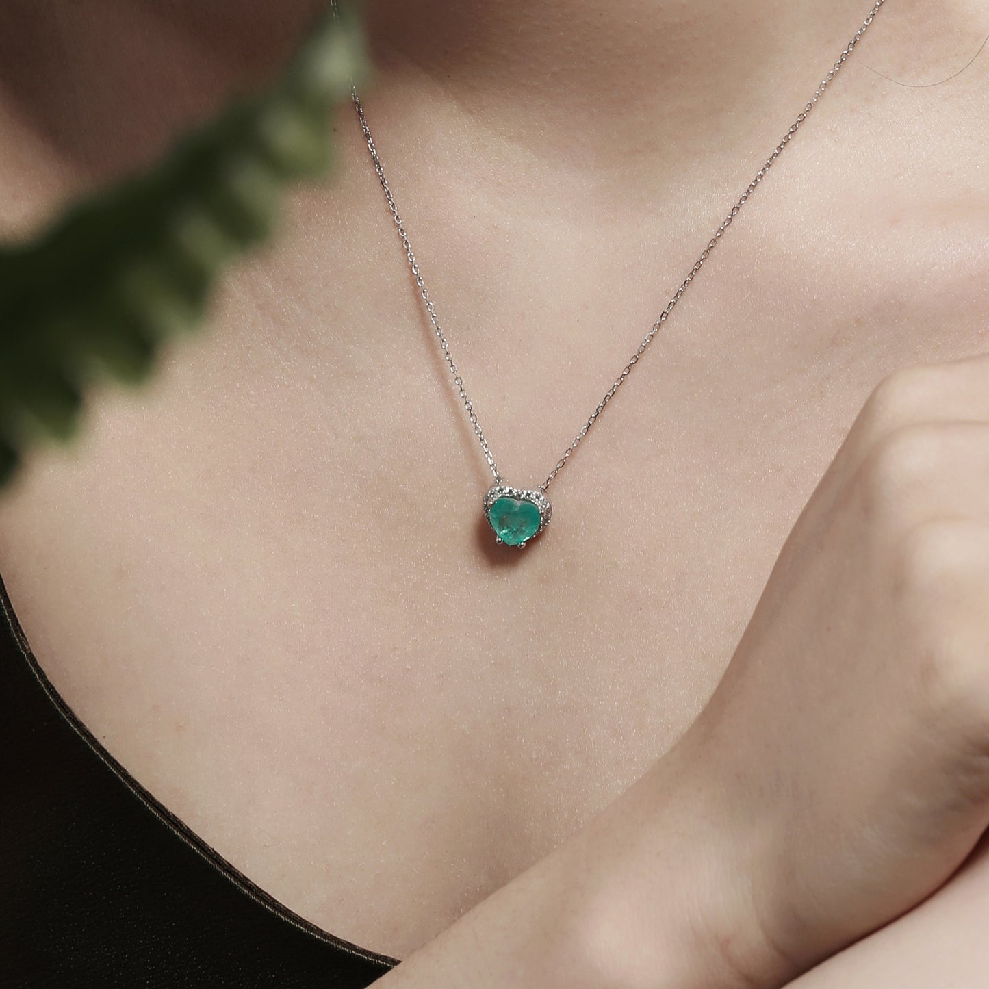 Eye-Catching Green Paraiba Necklace