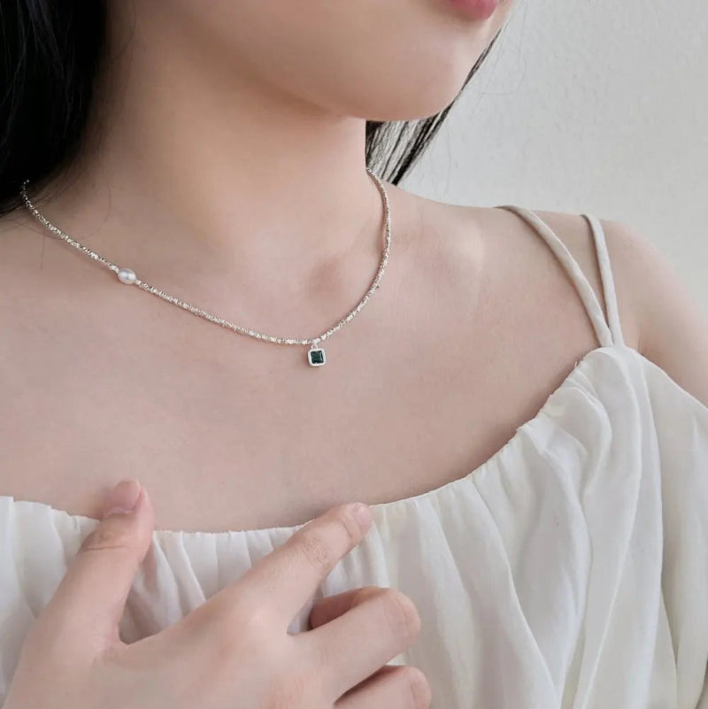Dazzling Broken Beaded Emerald Jewelry
