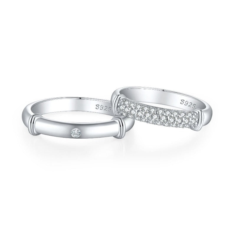 couple rings silver