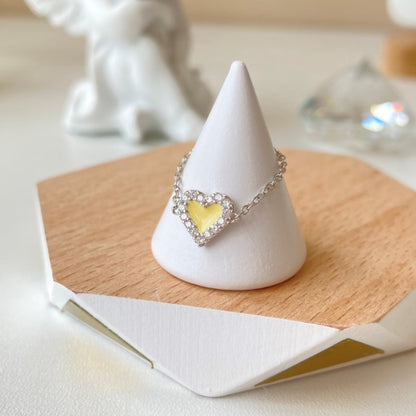 gold love heart bracelet
