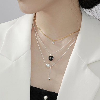 Statement Heart Pendant on a Chunky Chain

