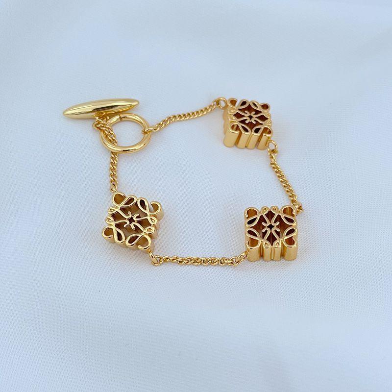 LOEWE ♡ Vintage ♡ anagram bracelet LOEWE Anagram Bracelet Chain Gold Iconic Logo | JIMMY JEWELRY