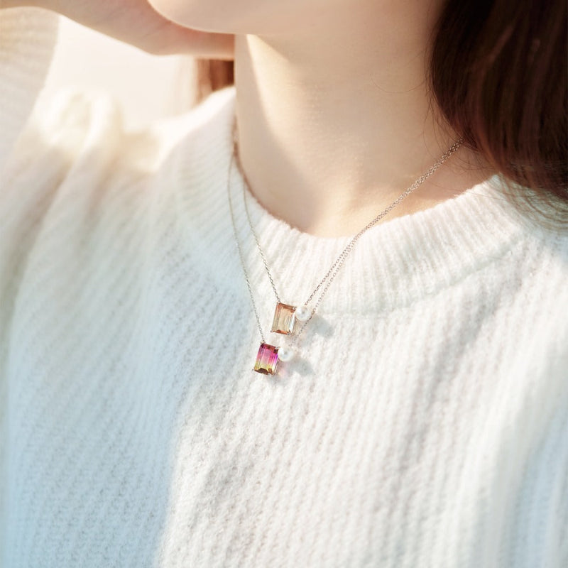 baguette diamond letter pendant