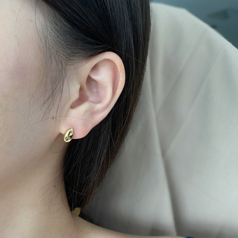 Sleek Drop Stud Earrings

