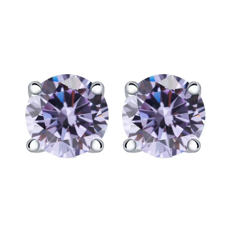 moonlight Multicolor Birthstone Stud Earrings Set