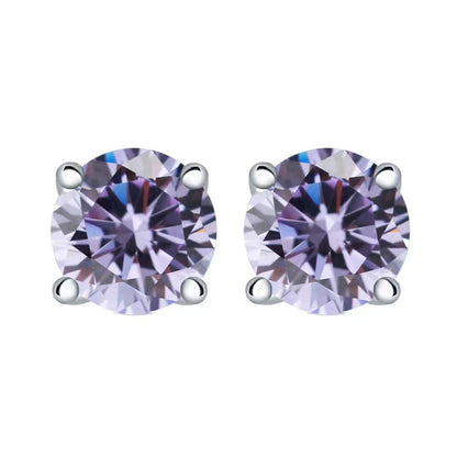 moonlight Multicolor Birthstone Stud Earrings Set