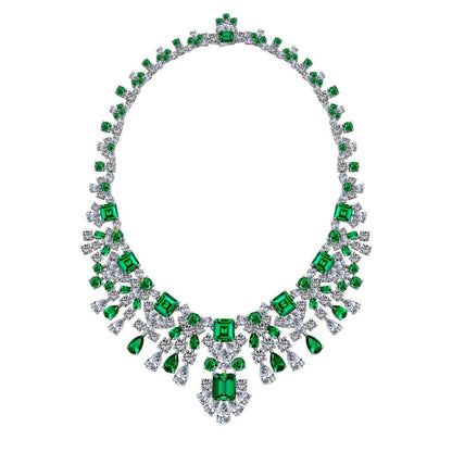 Delicate Zirconia Layer Pendant Necklace