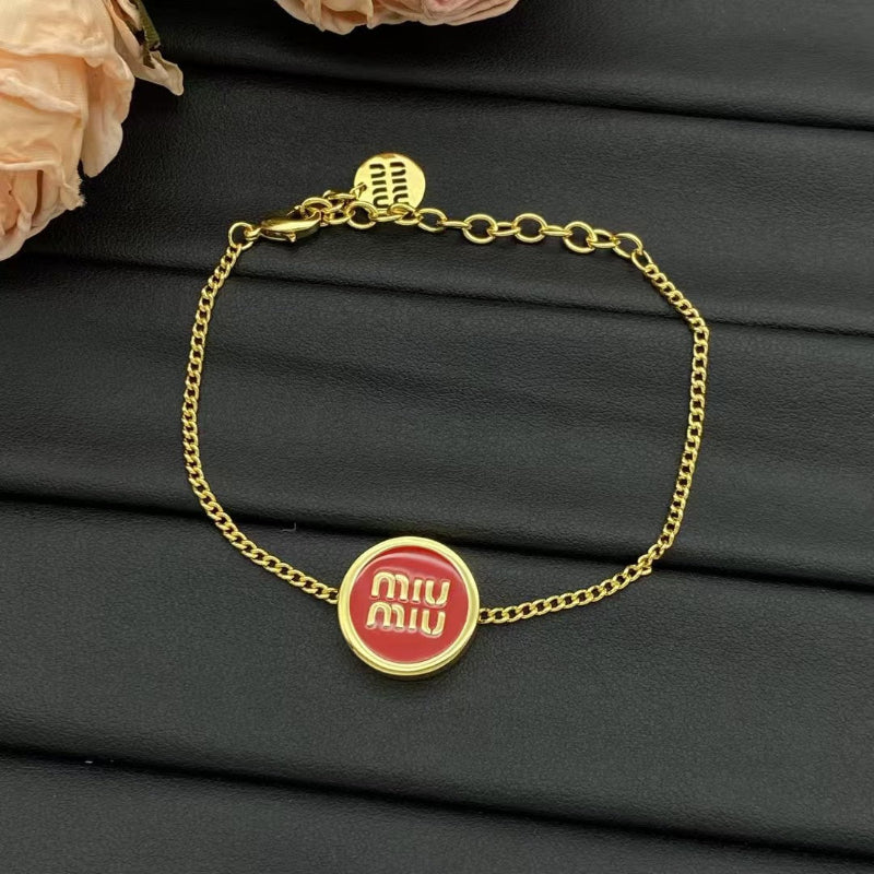 Miu Miu Logo Chain Bracelet

