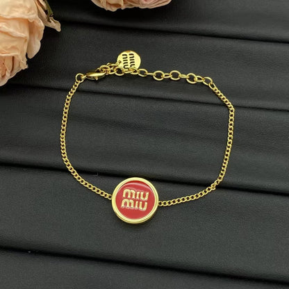 Miu Miu Logo Chain Bracelet

