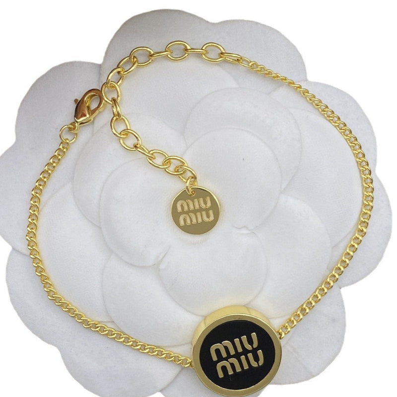 Authentic Miu Miu Enamel Disc Bracelets


