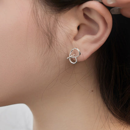 Twisted Loop Stud Earrings

