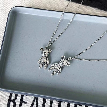 Delicate Bear Silhouette Necklace
