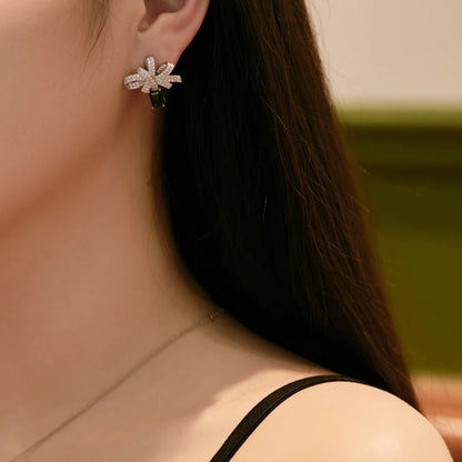 Delicate Zirconia Bow Pendant