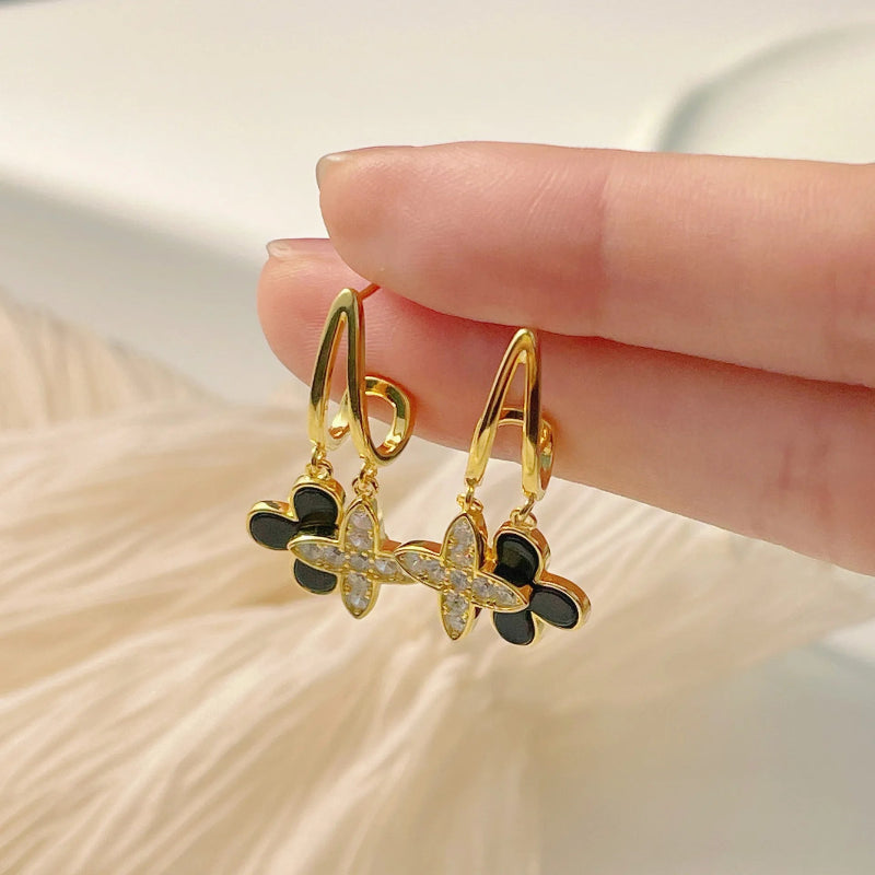 Statement Clover Dangle Earrings

