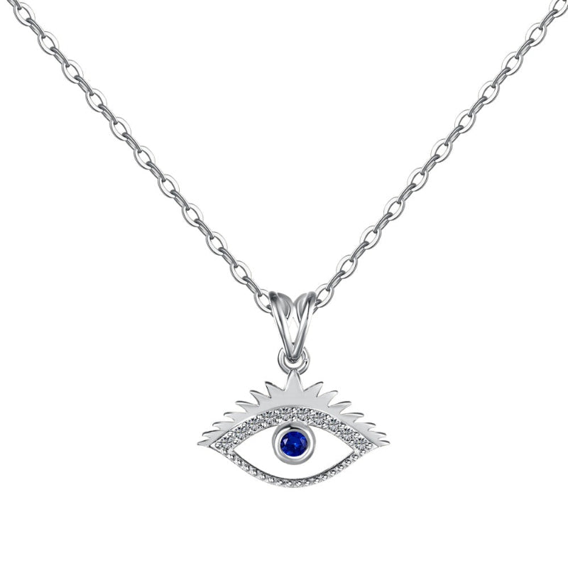 Simple Silver Eye with Blue Center

