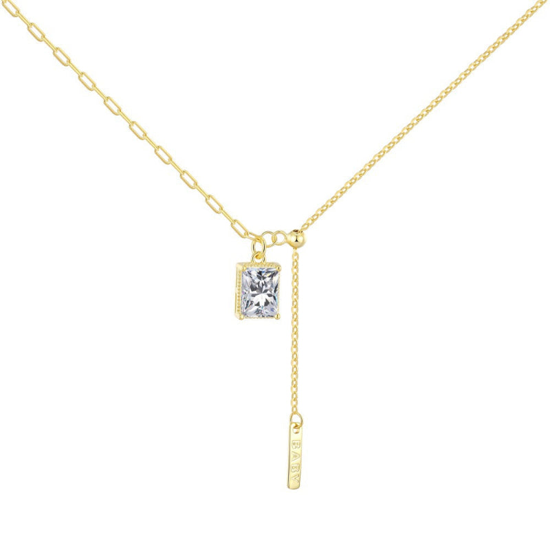 Delicate Gold Chain with Adjustable Drop

