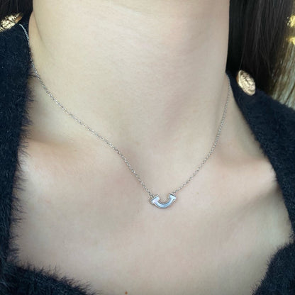 Chic Gold Tone Smile Charm

