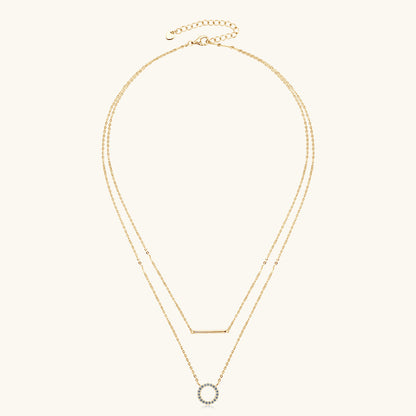 Everyday Wear Gold Plated Moissanite Necklace

