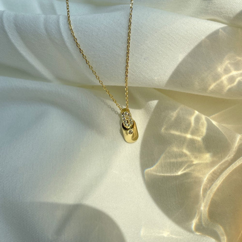 Delicate Silver and Stone Drop

