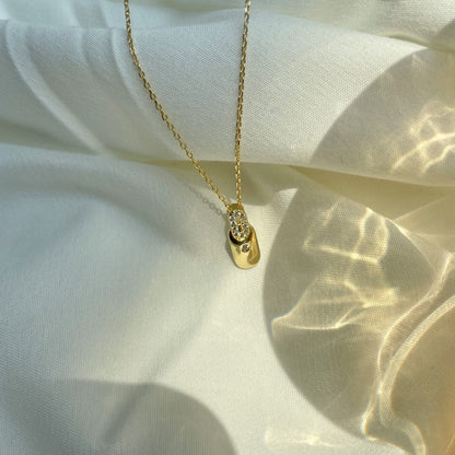 Delicate Silver and Stone Drop

