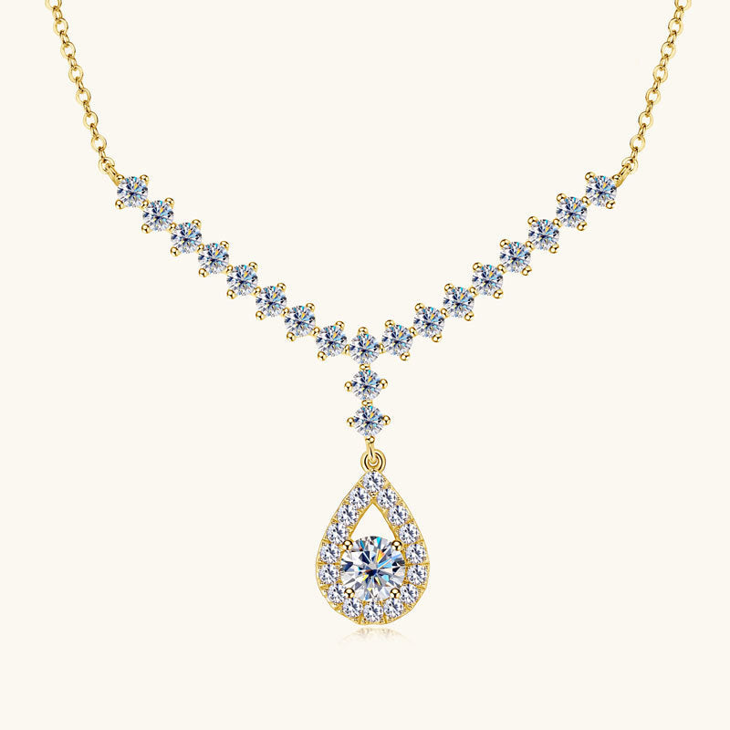 D-Color VVS1 Clarity Moissanite Lariat Necklace


