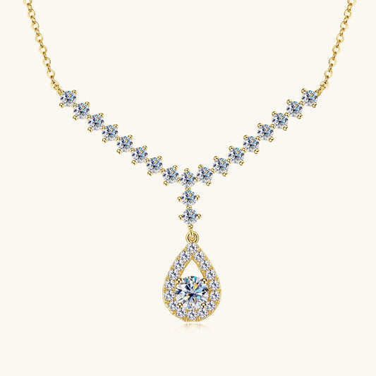 D-Color VVS1 Clarity Moissanite Lariat Necklace

