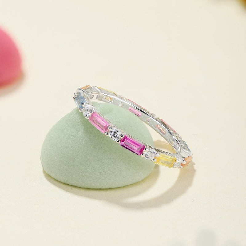 Fancy Color Eternity Ring

