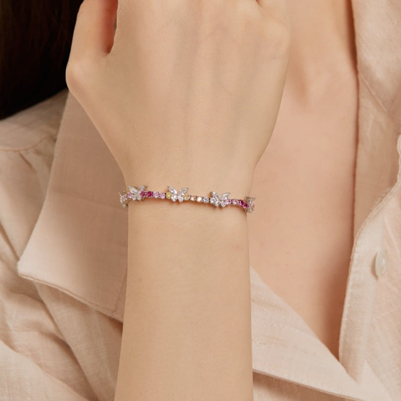 Sparkling Butterfly Link Bracelet


