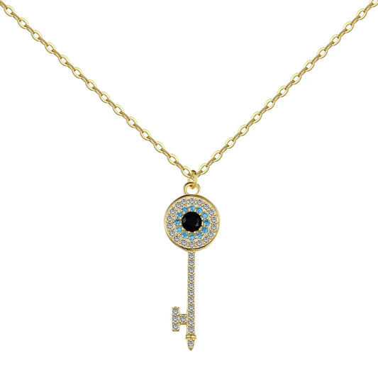 Mystic Key Devil Eye Necklace