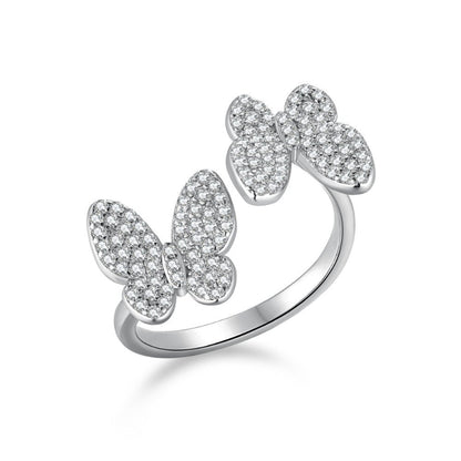 Glamorous Butterfly Adjustable Ring


