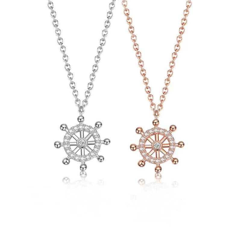 diamond rudder necklace