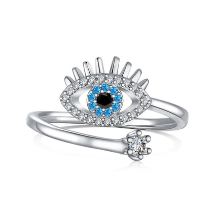 Pave Evil Eye Statement Ring

