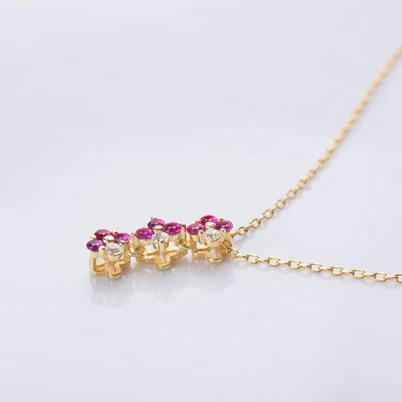 colorful diamond pendant necklace