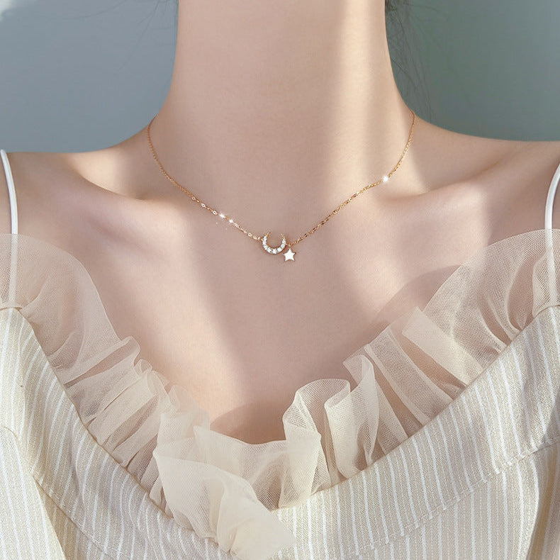 Moon and Star Charm