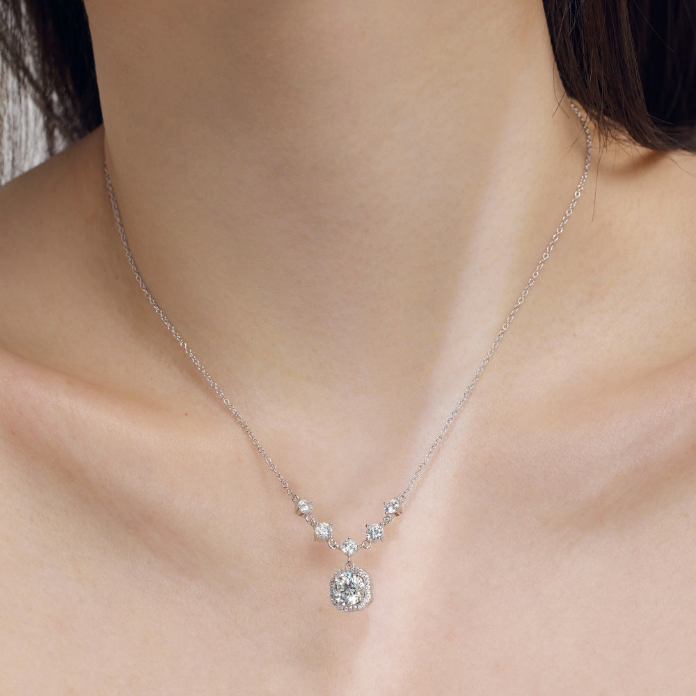 Dainty Charm Zirconia Jewelry Pendant Necklace